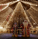 Уличная гирлянда "Звездное Небо" d=20м IP65 10м 250 нитей белый теплый